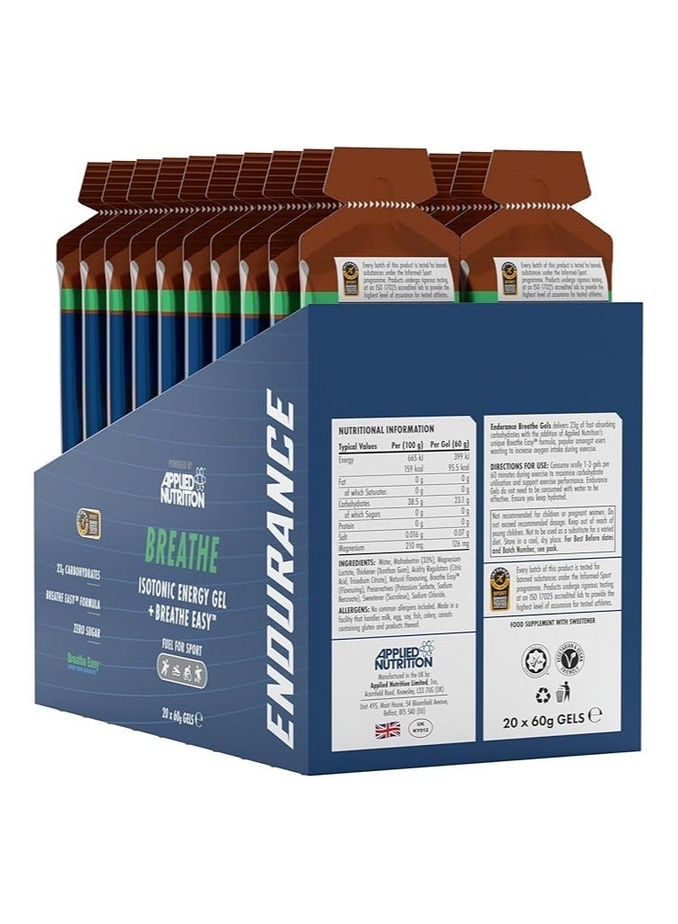 أبلايد نيوتريشن جل الطاقة بنكهة الكولا من أبلايد نيوترشن إيزوتونيك بريث - طاقة فورية وتنفس أسهل لأداء رياضي عالي (20 × 60 جم) - Image 2